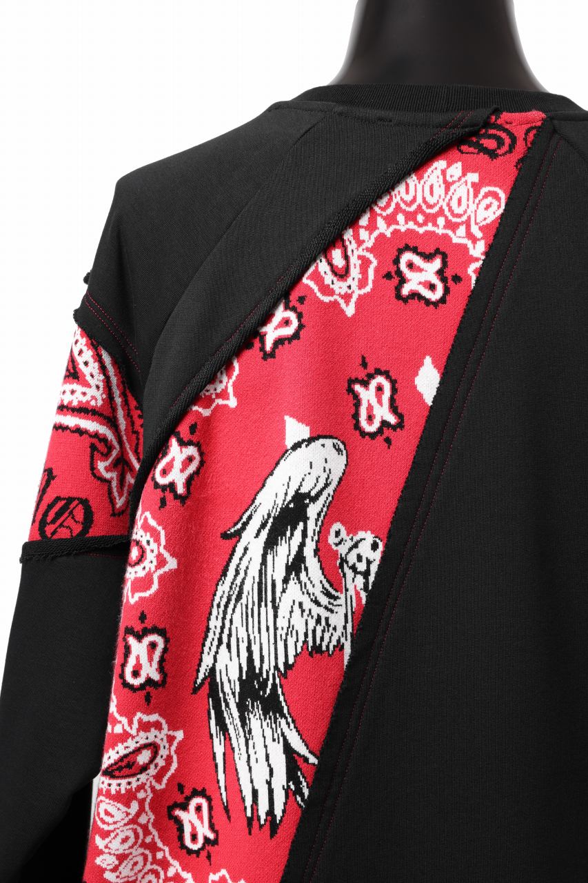 画像をギャラリービューアに読み込む, MASSIMO SABBADIN TOPS wt. CRAZY-PANEL BANDANA APP. (bk red)