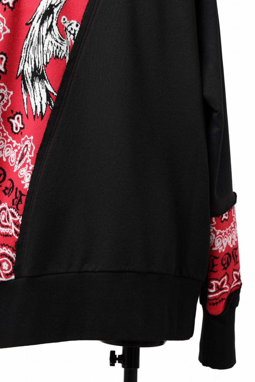 画像をギャラリービューアに読み込む, MASSIMO SABBADIN TOPS wt. CRAZY-PANEL BANDANA APP. (bk red)