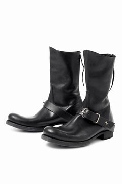 画像をギャラリービューアに読み込む, m.a+ goodyear tall buckle back zipper boots / S1C3Z/CU1,5 (BLACK)