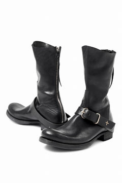 画像をギャラリービューアに読み込む, m.a+ goodyear tall buckle back zipper boots / S1C3Z/CU1,5 (BLACK)