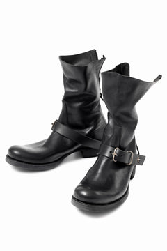 画像をギャラリービューアに読み込む, m.a+ goodyear tall buckle back zipper boots / S1C3Z/CU1,5 (BLACK)