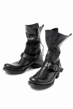 画像をギャラリービューアに読み込む, m.a+ goodyear tall buckle back zipper boots / S1C3Z/CU1,5 (BLACK)