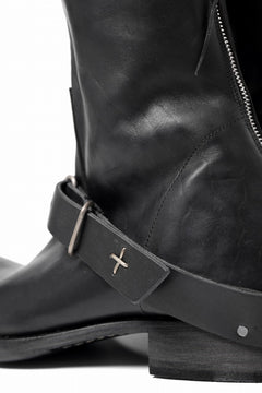 画像をギャラリービューアに読み込む, m.a+ goodyear tall buckle back zipper boots / S1C3Z/CU1,5 (BLACK)