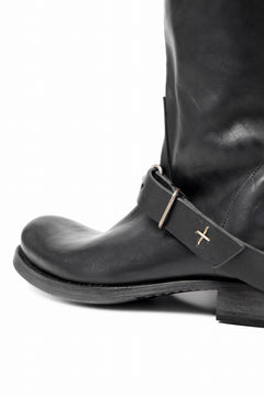 画像をギャラリービューアに読み込む, m.a+ goodyear tall buckle back zipper boots / S1C3Z/CU1,5 (BLACK)