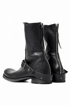 画像をギャラリービューアに読み込む, m.a+ goodyear tall buckle back zipper boots / S1C3Z/CU1,5 (BLACK)