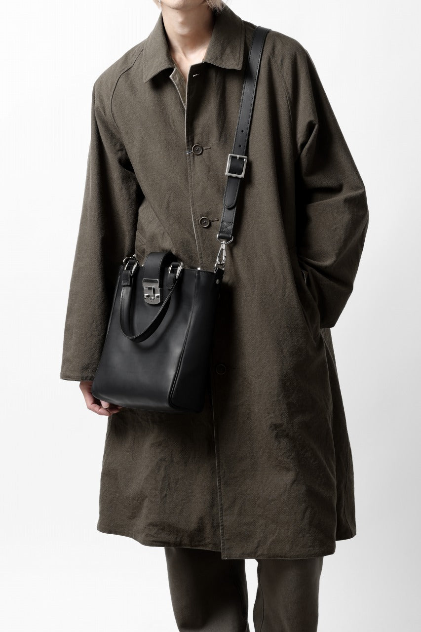 Load image into Gallery viewer, ISAMU KATAYAMA BACKLASH 2WAY SHOULDER & TOTE BAG / GUIDI OILED CALF (BLACK)