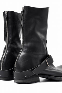 画像をギャラリービューアに読み込む, m.a+ goodyear tall buckle back zipper boots / S1C3Z/CU1,5 (BLACK)