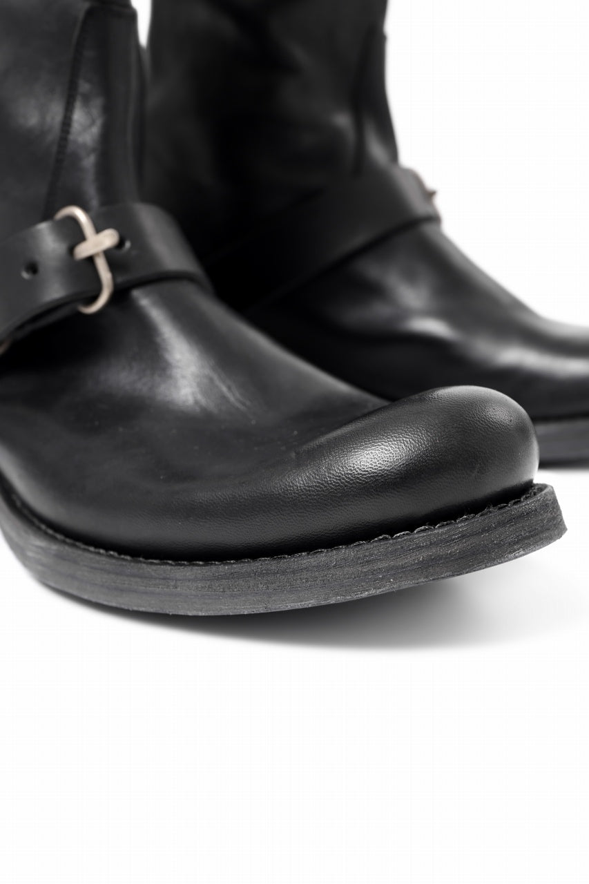画像をギャラリービューアに読み込む, m.a+ goodyear tall buckle back zipper boots / S1C3Z/CU1,5 (BLACK)