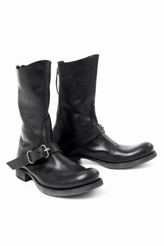 画像をギャラリービューアに読み込む, m.a+ goodyear tall buckle back zipper boots / S1C3Z/CU1,5 (BLACK)