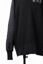 画像をギャラリービューアに読み込む, MASSIMO SABBADIN HOODY wt. HAND DYED VINTAGE DENIM SLEEVE (black)