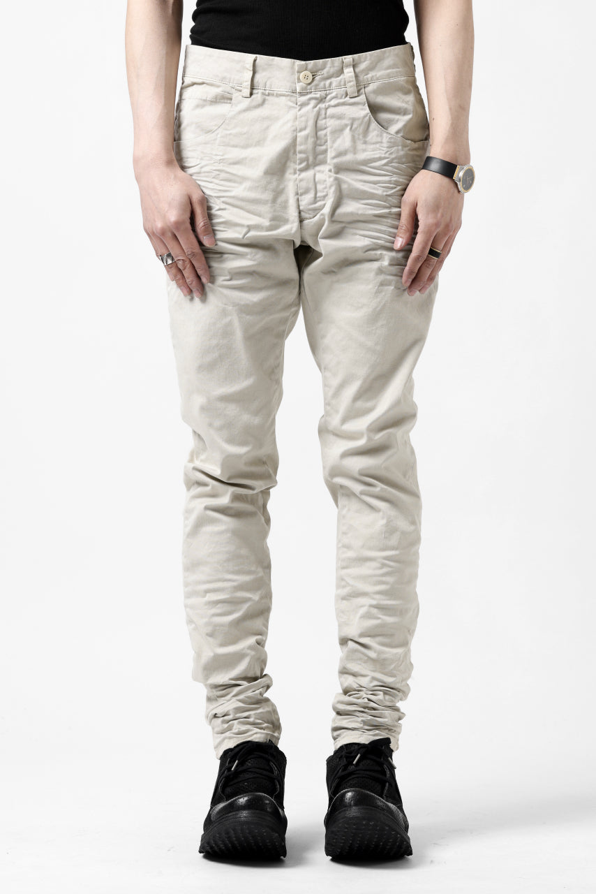 Load image into Gallery viewer, daub ERGONOMIC SKINNY PANTS / DYED STRETCH LIGHT COTTON (SAND)