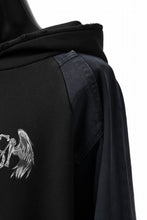 画像をギャラリービューアに読み込む, MASSIMO SABBADIN HOODY wt. HAND DYED VINTAGE DENIM SLEEVE (black)