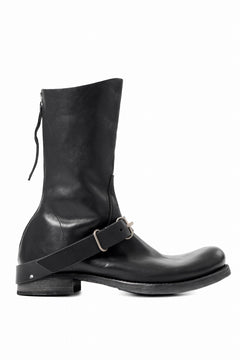 画像をギャラリービューアに読み込む, m.a+ goodyear tall buckle back zipper boots / S1C3Z/CU1,5 (BLACK)