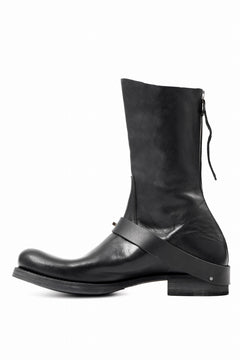 画像をギャラリービューアに読み込む, m.a+ goodyear tall buckle back zipper boots / S1C3Z/CU1,5 (BLACK)