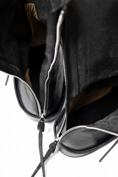 画像をギャラリービューアに読み込む, m.a+ goodyear tall buckle back zipper boots / S1C3Z/CU1,5 (BLACK)