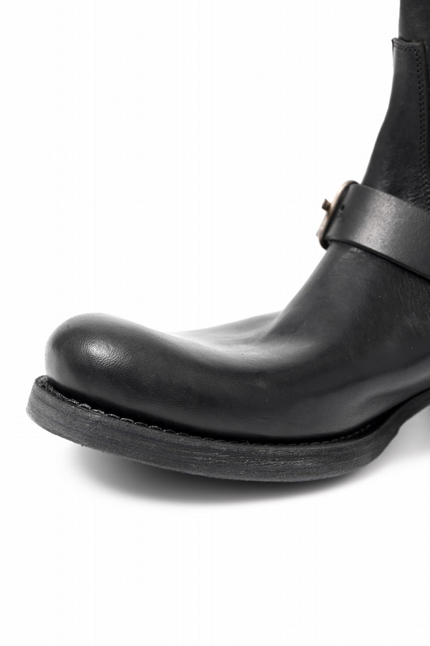 画像をギャラリービューアに読み込む, m.a+ goodyear tall buckle back zipper boots / S1C3Z/CU1,5 (BLACK)