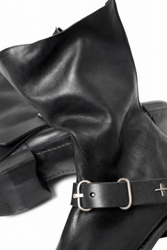 画像をギャラリービューアに読み込む, m.a+ goodyear tall buckle back zipper boots / S1C3Z/CU1,5 (BLACK)