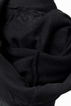 画像をギャラリービューアに読み込む, MASSIMO SABBADIN HOODY wt. HAND DYED VINTAGE DENIM SLEEVE (black)
