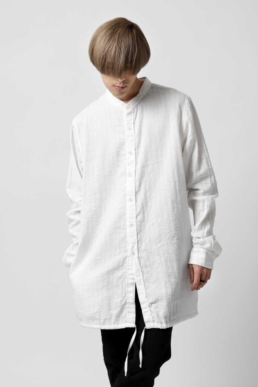 画像をギャラリービューアに読み込む, daub WASHED LONG SHIRT / CL-STRIPE (WHITE)