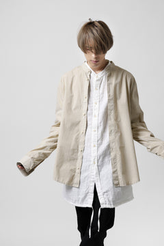 画像をギャラリービューアに読み込む, daub DYEING MINIMAL LS SHIRT / C.POPLIN (SAND)