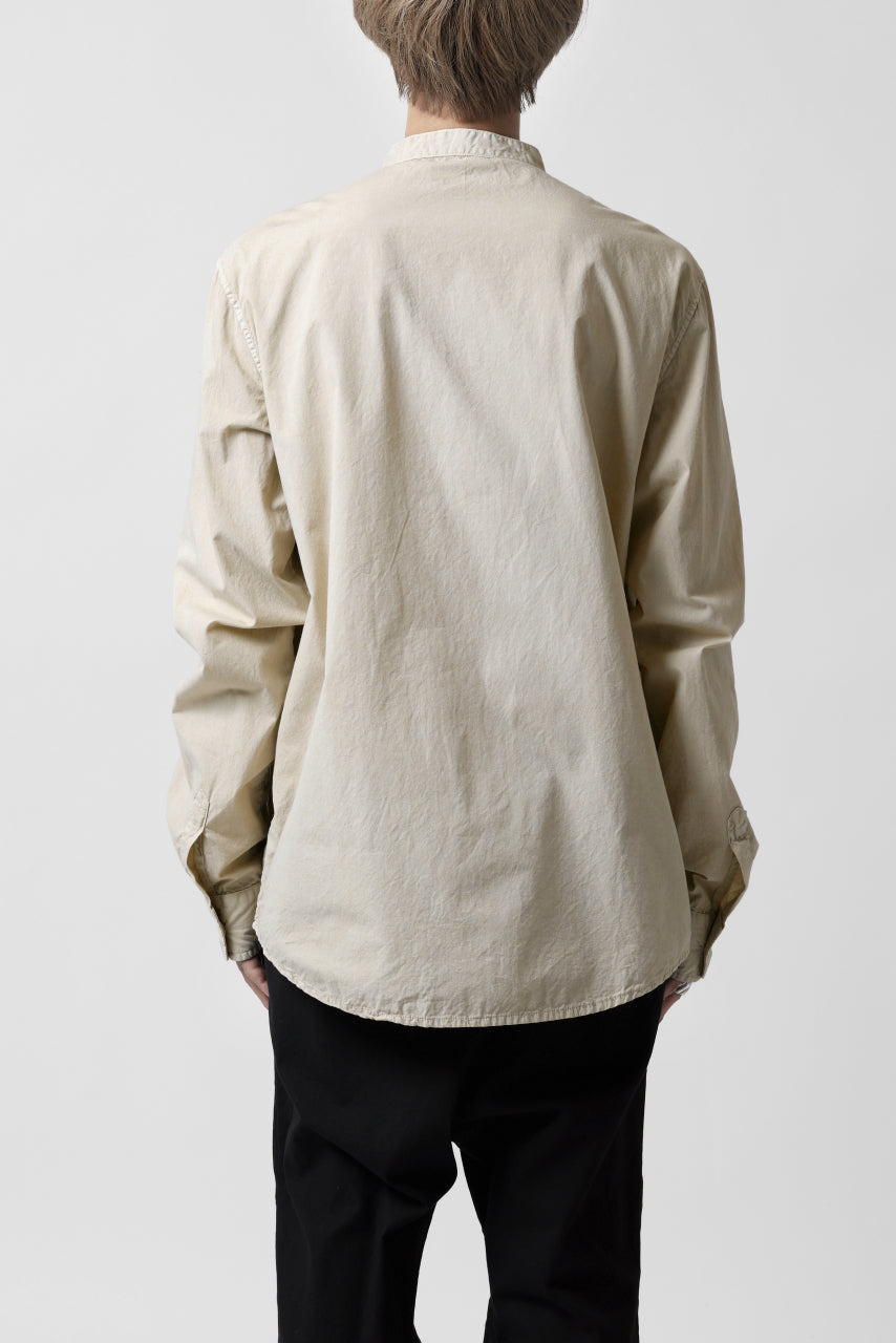 画像をギャラリービューアに読み込む, daub DYEING MINIMAL LS SHIRT / C.POPLIN (SAND)