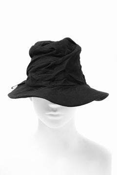 画像をギャラリービューアに読み込む, forme d'expression Skewed Fedora Hat (Black)