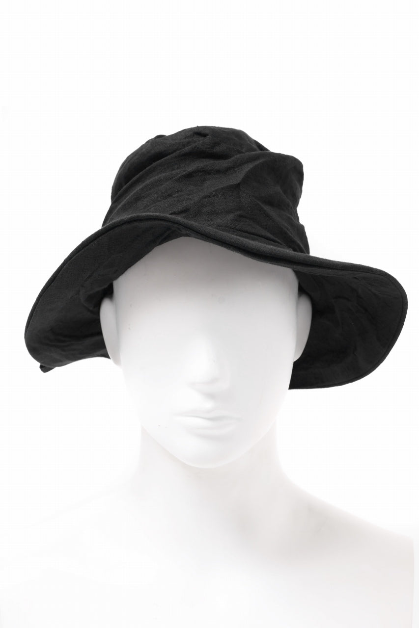 画像をギャラリービューアに読み込む, forme d'expression Skewed Fedora Hat (Black)