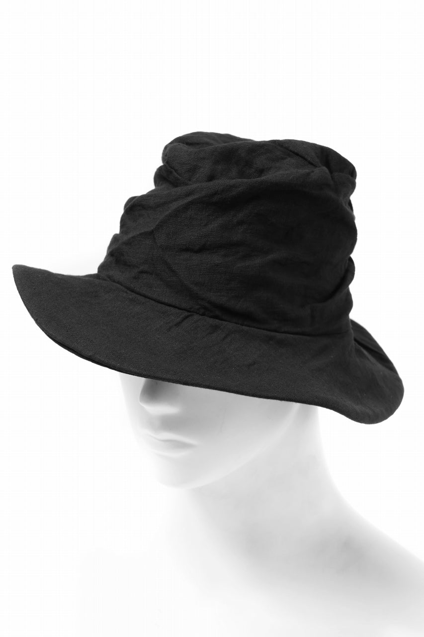 画像をギャラリービューアに読み込む, forme d'expression Skewed Fedora Hat (Black)