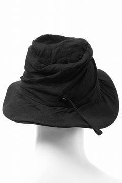 画像をギャラリービューアに読み込む, forme d'expression Skewed Fedora Hat (Black)