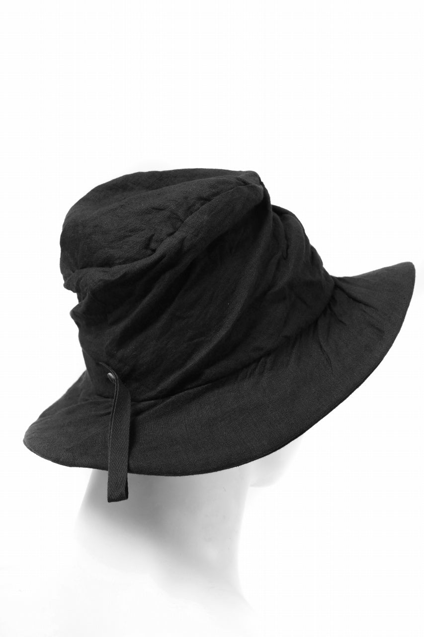 画像をギャラリービューアに読み込む, forme d'expression Skewed Fedora Hat (Black)