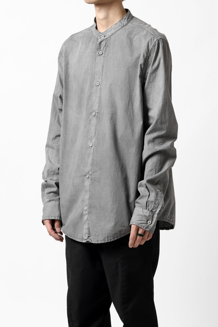 Load image into Gallery viewer, daub LONG SLEEVE SHIRT / COLD DYED COTTON BROAD (GREY)