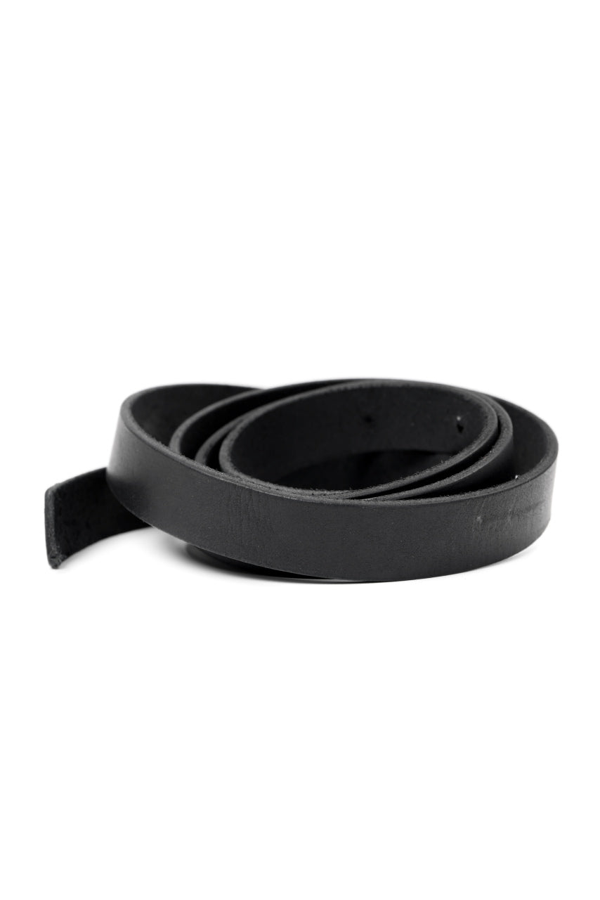 画像をギャラリービューアに読み込む, m.a+ double cross buckle skinny belt / EX+1B/GR3,0 (BLACK)