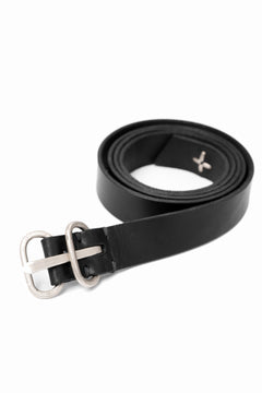 画像をギャラリービューアに読み込む, m.a+ double oval buckle medium belt / EL1C/GR3,0 (BLACK)