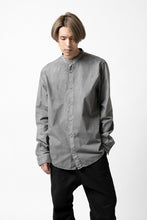 Load image into Gallery viewer, daub LONG SLEEVE SHIRT / COLD DYED COTTON BROAD (GREY)