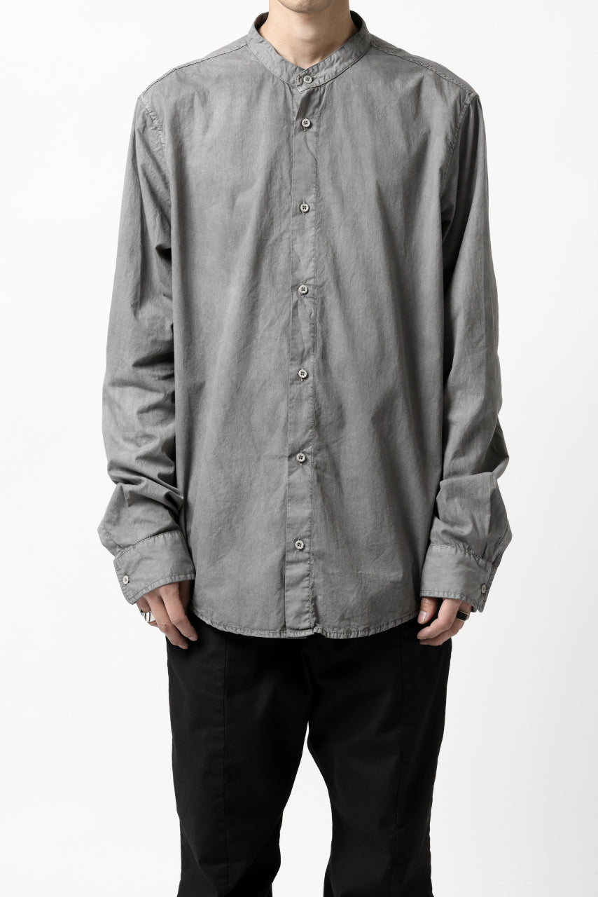 Load image into Gallery viewer, daub LONG SLEEVE SHIRT / COLD DYED COTTON BROAD (GREY)