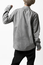 Load image into Gallery viewer, daub LONG SLEEVE SHIRT / COLD DYED COTTON BROAD (GREY)
