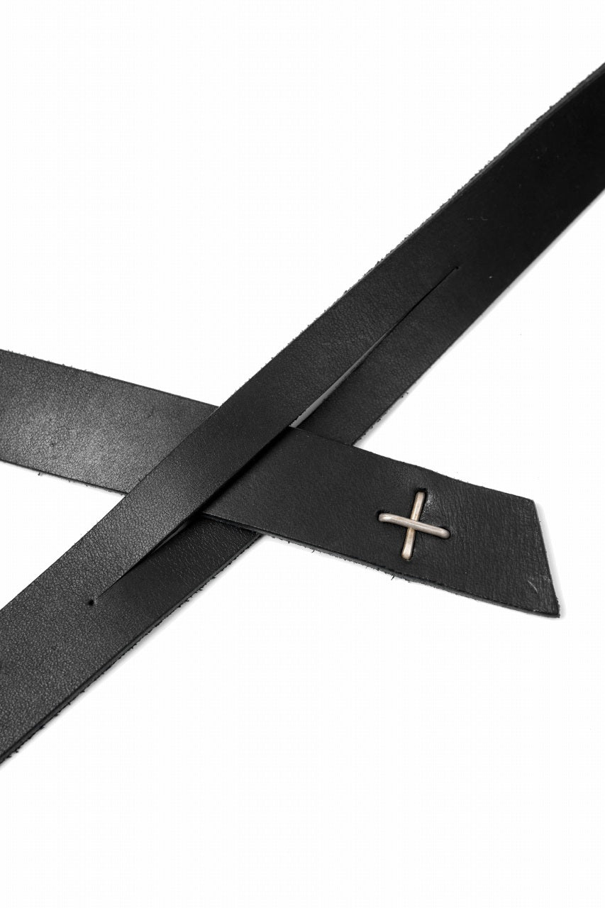 画像をギャラリービューアに読み込む, m.a+ double oval buckle medium belt / EL1C/GR3,0 (BLACK)