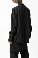 Load image into Gallery viewer, daub LONG SLEEVE SHIRT / DYED COTTON BROAD (BLACK)