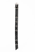 画像をギャラリービューアに読み込む, m.a+ thin silver cross studded wrist band / A-F2BL1/ GR2,0 (BLACK)
