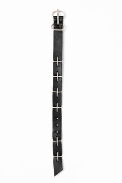 画像をギャラリービューアに読み込む, m.a+ thin silver cross studded wrist band / A-F2BL1/ GR2,0 (BLACK)