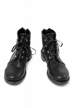 画像をギャラリービューアに読み込む, Portaille 4 HOLE LACE UP BOOTS / BURNED HORSE (BLACK) *