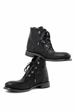 画像をギャラリービューアに読み込む, Portaille 4 HOLE LACE UP BOOTS / BURNED HORSE (BLACK) *