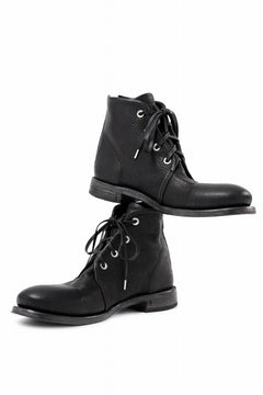 画像をギャラリービューアに読み込む, Portaille 4 HOLE LACE UP BOOTS / BURNED HORSE (BLACK) *