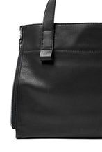 Load image into Gallery viewer, discord Yohji Yamamoto Side Zip Tote Bag S / Soft Shrink Cow Leather (BLACK)