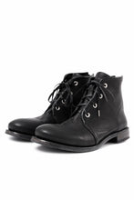 画像をギャラリービューアに読み込む, Portaille 4 HOLE LACE UP BOOTS / BURNED HORSE (BLACK) *