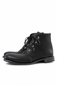 画像をギャラリービューアに読み込む, Portaille 4 HOLE LACE UP BOOTS / BURNED HORSE (BLACK) *