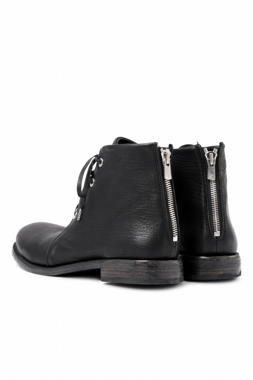 画像をギャラリービューアに読み込む, Portaille 4 HOLE LACE UP BOOTS / BURNED HORSE (BLACK) *