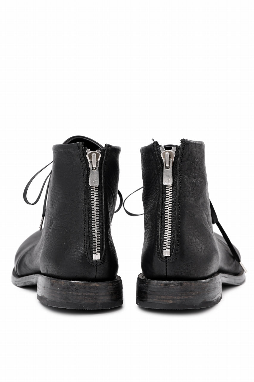 画像をギャラリービューアに読み込む, Portaille 4 HOLE LACE UP BOOTS / BURNED HORSE (BLACK) *