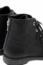 画像をギャラリービューアに読み込む, Portaille 4 HOLE LACE UP BOOTS / BURNED HORSE (BLACK)