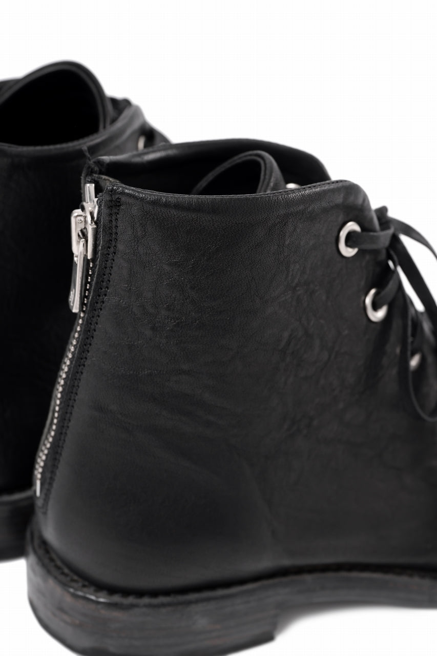 画像をギャラリービューアに読み込む, Portaille 4 HOLE LACE UP BOOTS / BURNED HORSE (BLACK) *